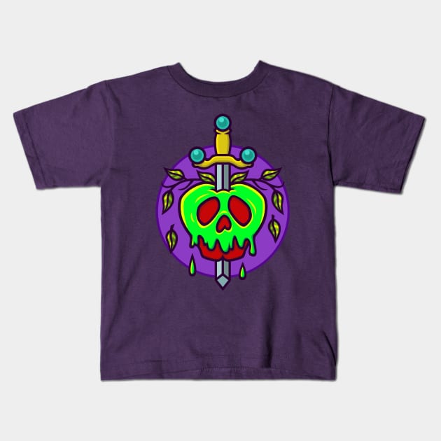 Poison Queen Kids T-Shirt by blairjcampbell